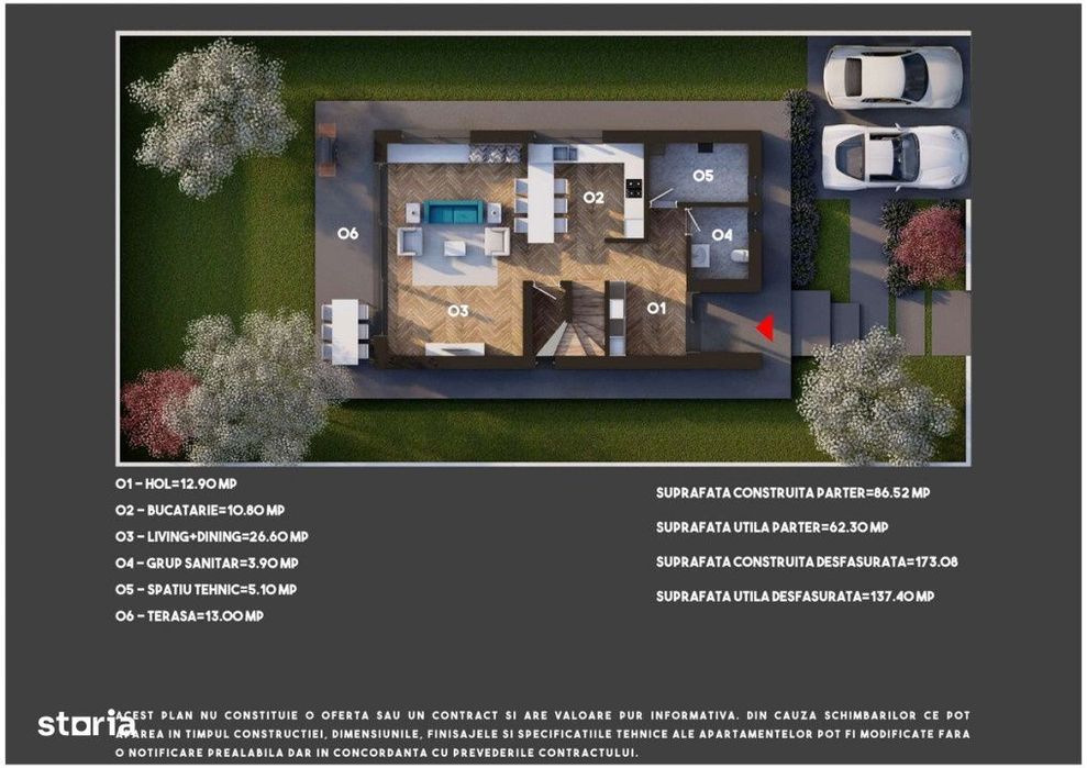Vila 4 camere | Teren 350 mp | SU 160 mp| nZeb