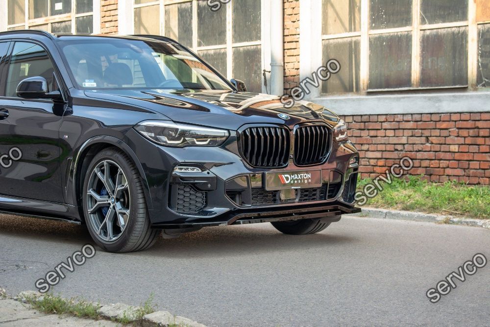 Prelungire lip buza bara fata BMW X5 G05 M-Pack 2018- v1 Maxton Design