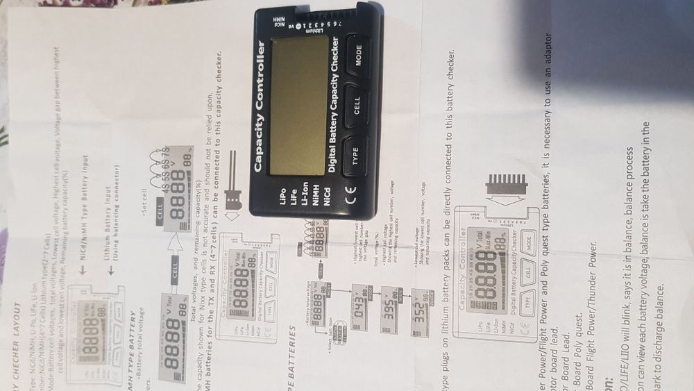 Verificator Capacitate baterie Cell meter 7