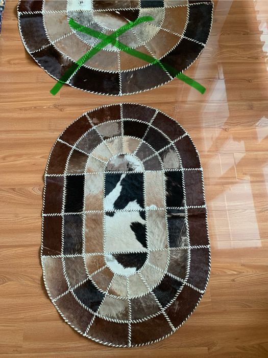 Ковер из натуральной кожи