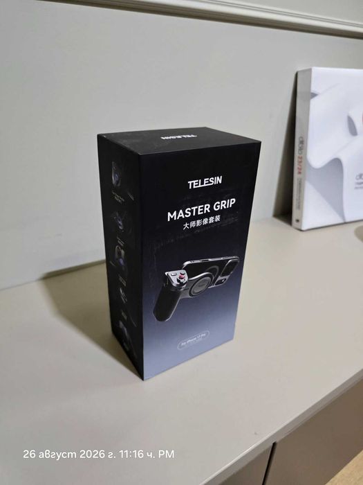 ЧИСТО НОВ Telesin Master Grip за iPhone 17 Pro – Мобилен Риг