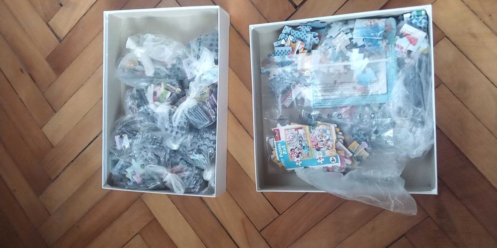 set 2 Puzzle-uri pt copii Peppa Pig si Minnie Mouse