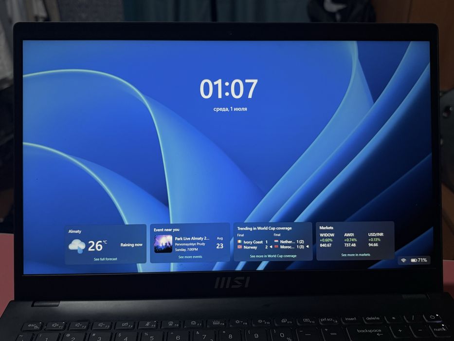 Продам ноутбук MSI Modern 15 B12M
