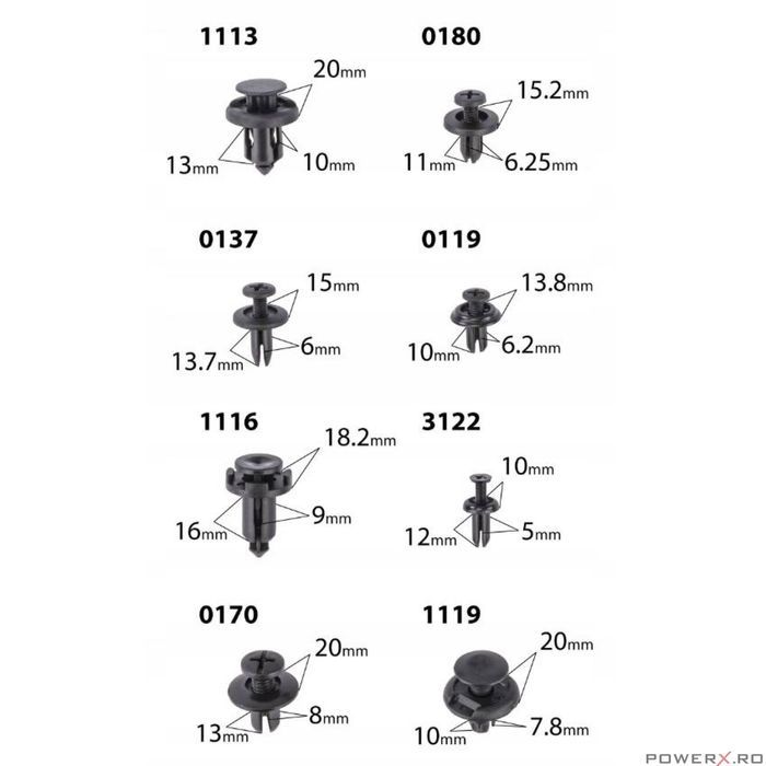 Set demontare tapiterie, 620 elemente, Red Technic
