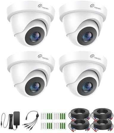 Нов CCTV комплект 4 камери 2MP 1080P нощно виждане BNC за охрана наблюдение дом