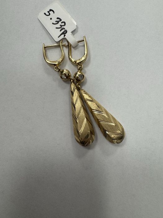 Златни обеци 5,33 гр Дамски