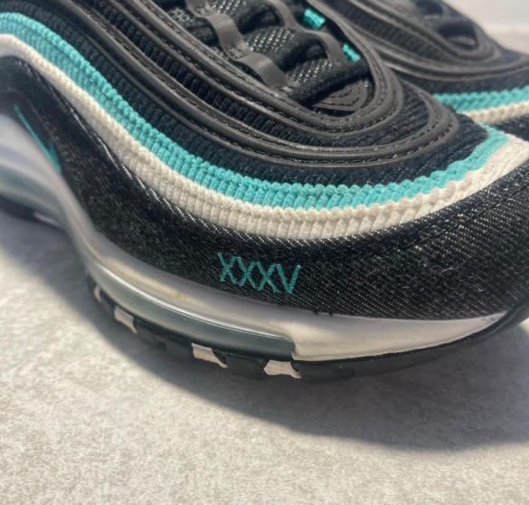 Nike Air Max 97 Black / Teal / White нови! + QR code