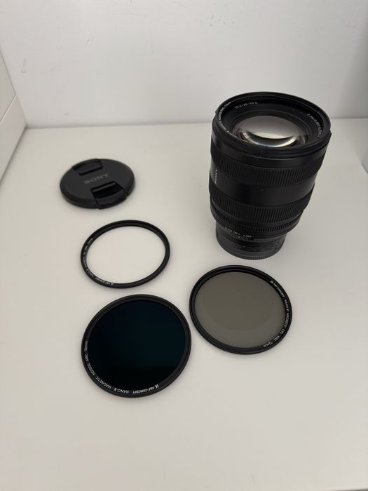 Vand sony 20-70 + set filtre magnetice k&f - garantie februarie 2028