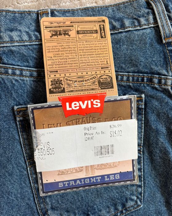 Винтаж ретро джинсы Levi's® Левис 1997 год, Orange Tab