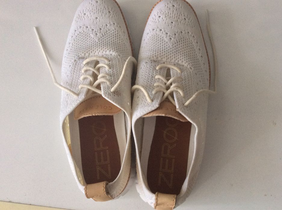 Tenisi casual Cole Haan ZERØGRAND Wingtip Oxford culoare Alba