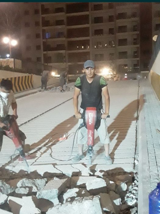 Бетон кесиш Бузииш Бетон тешиш асфальт стаяшка кесиш хизматлари хилти