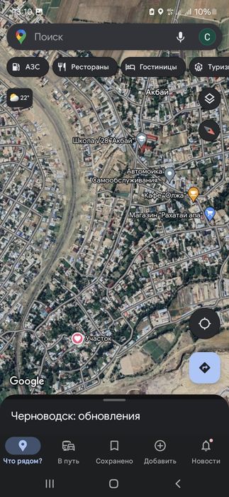 Участок посёлок Акбай.