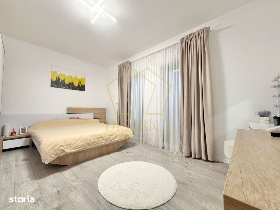 Apartament cu 3 camere mobilat si utlat, 70 mp utili, in Giroc la etaj
