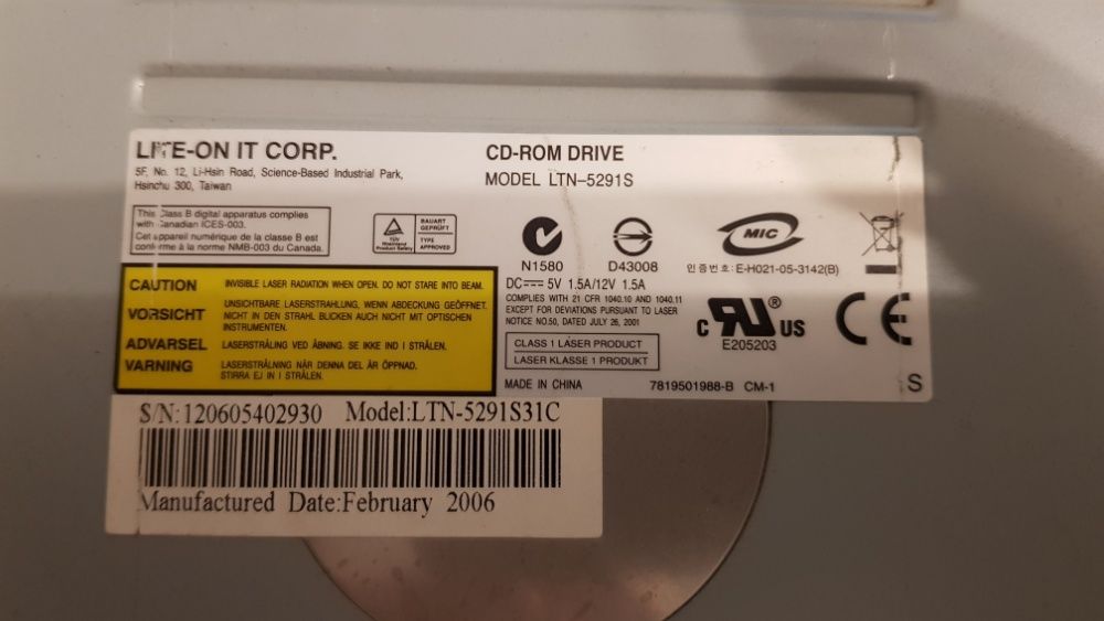 CD_ROM LiteOn LTN 5291S