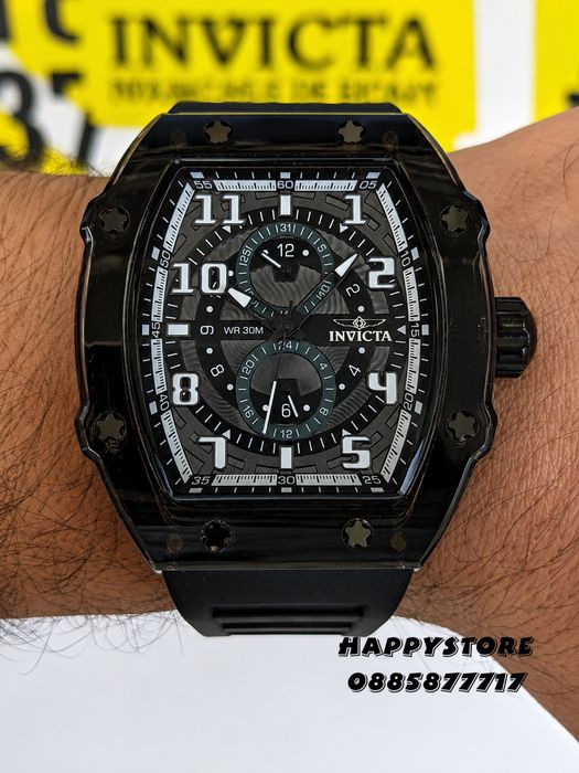 INVICTA Cyclone Black 49 mm, Инвикта нов мъжки часовник