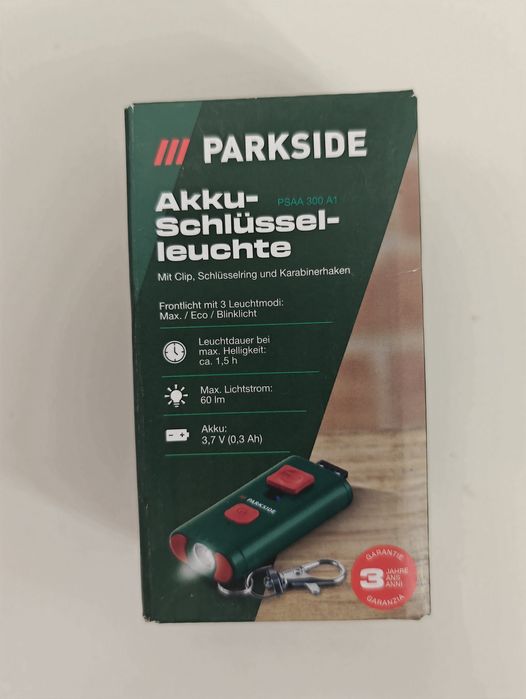 Lampă breloc reîncărcabilă PARKSIDE PSAA 300 A1 lanterna