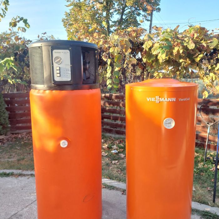 Boiler viessmann inox și pompa de caldura