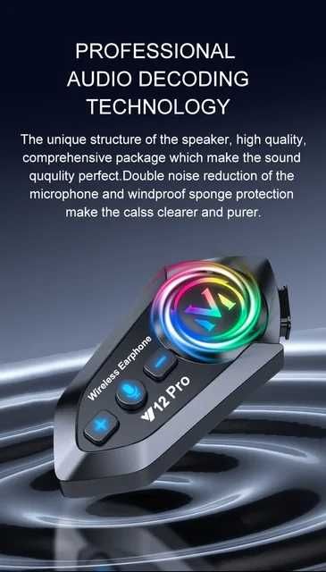 2 броя Комплект слушалки за каска с Bluetooth интерком , Intercom