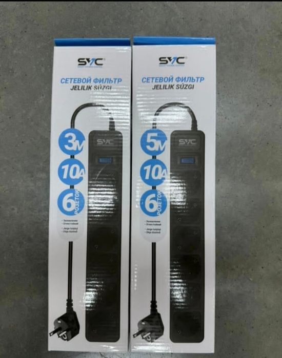 Сетевой фильтр  SVC. Удлинители. Удлинитель сетевой ,фильтр.Удлинитель