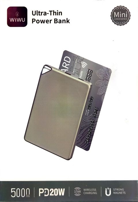WiWU Ultra-Thin Power Bank – 5000 mAh