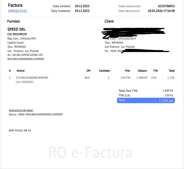 Cauciuri iarna 275/40/20