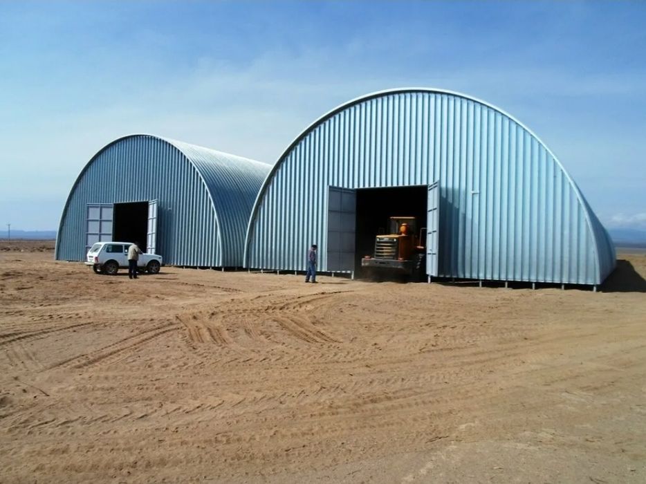 Строительство ангаров, ангар безкаркасный