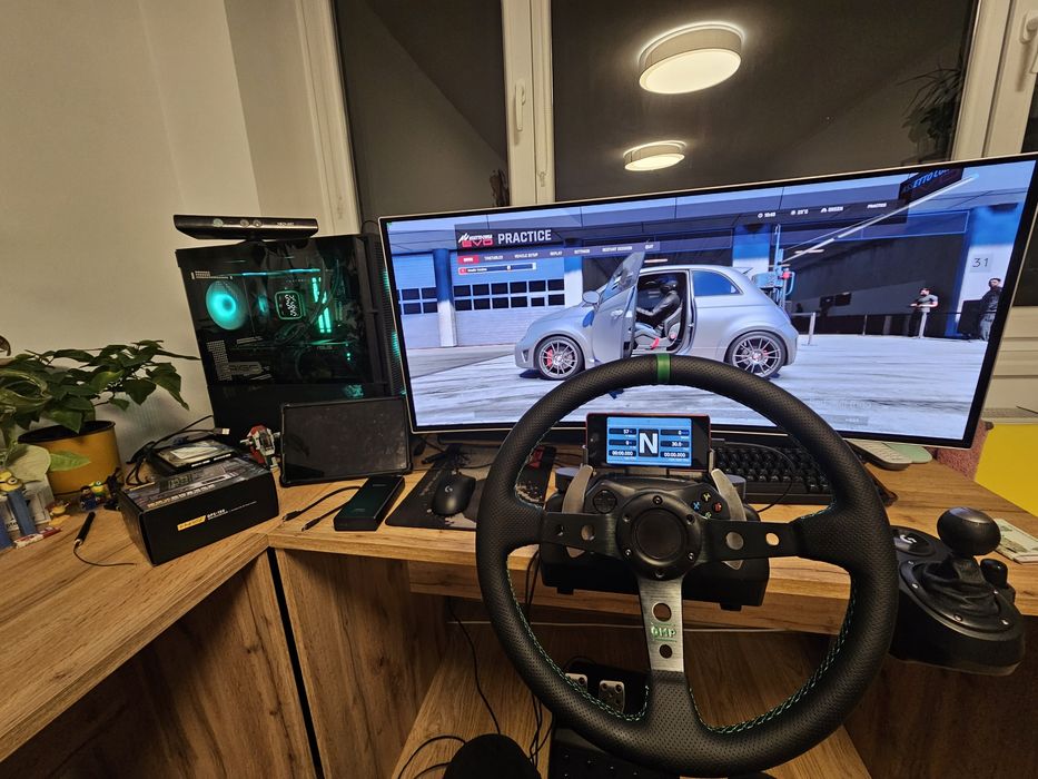 Logitech G920 + mods + седалка