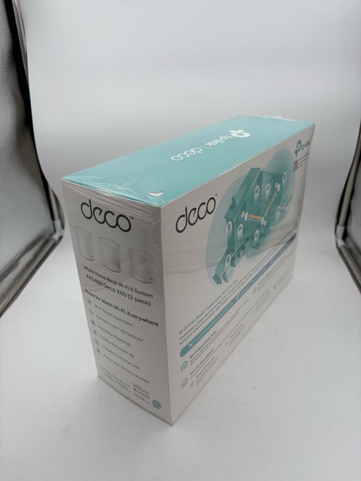Sistem Mesh Wi-Fi TP-Link Deco X60 (3-pack), AX5400, sigilat, OCAZIE