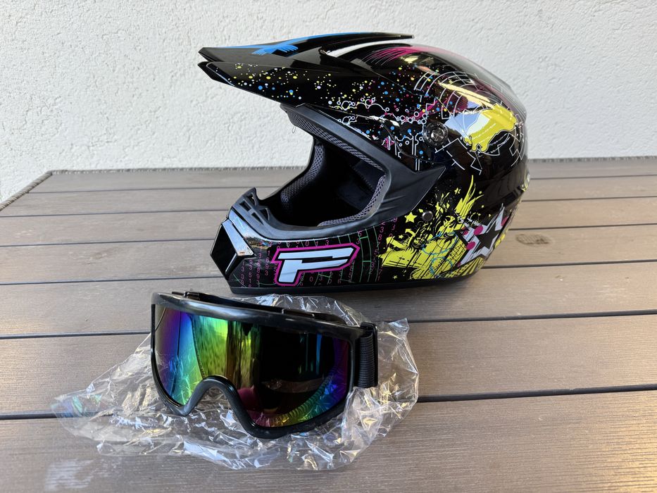 Casca moto atv cross pentru copii , marimea L , NOU