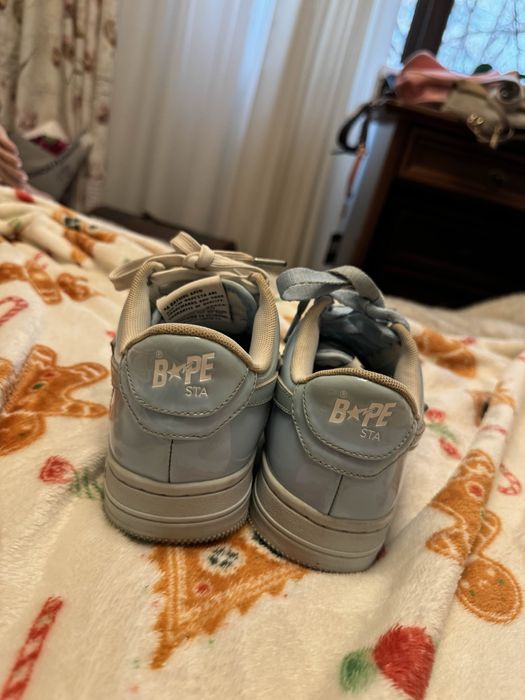 Bapesta Baby Blue Patent