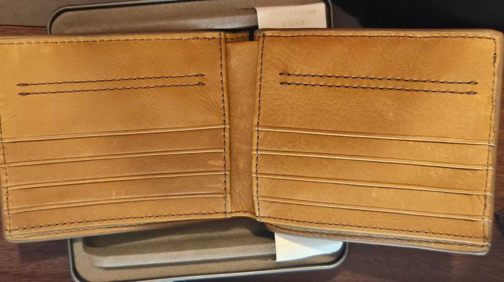 Портмоне / бумажник Fossil Dennis Bifold Leather Wallet! Новый !