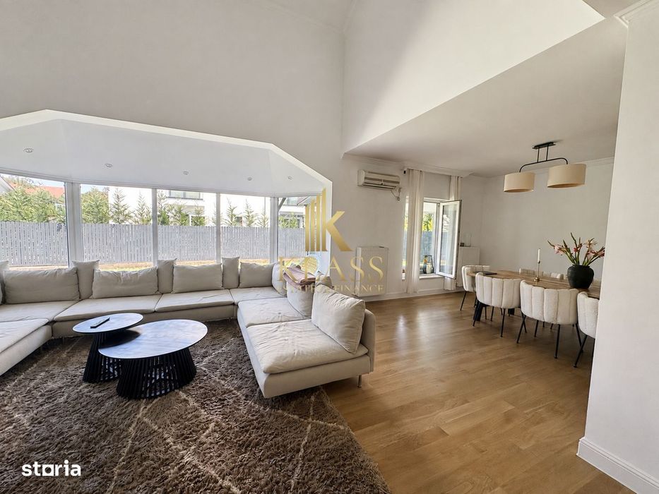 Casa moderna pentru inchiriere cu 4 dormitoare, gradina privata plus g