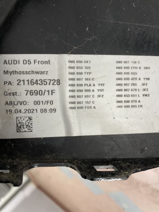 Bara față Audi A8 S8 D5 4N