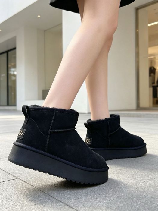 UGG mini platform piele intoarsa 36-41