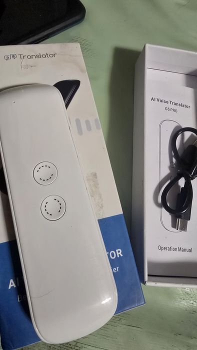 G5 Pro AI интелигентен гласов преводач, двупосочен преносим преводач 1