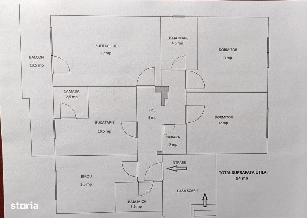 Apartament spatios cu 4 camere de vanzare -Reghin -Unirii