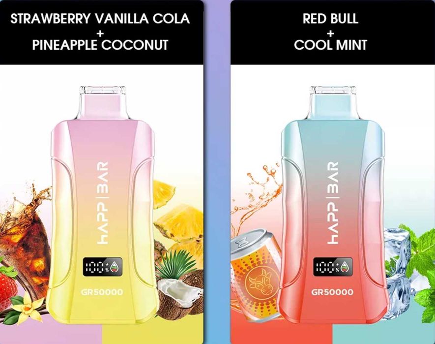 Vape Happ Bar 50 000 Puffs 2 arome