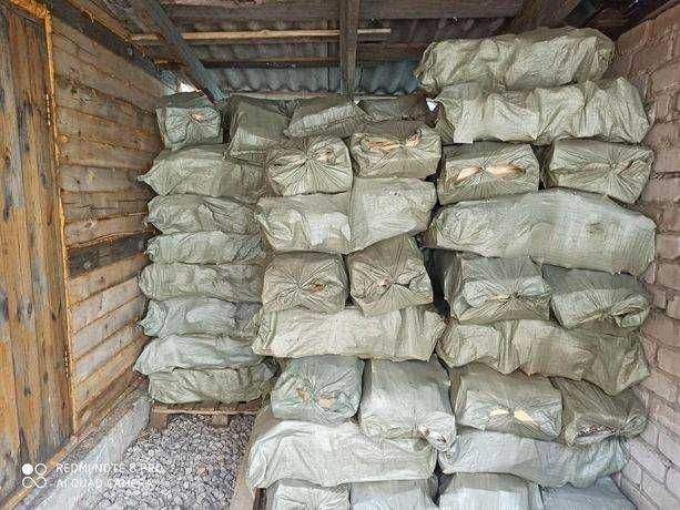 Дрова в мешках, рубленные