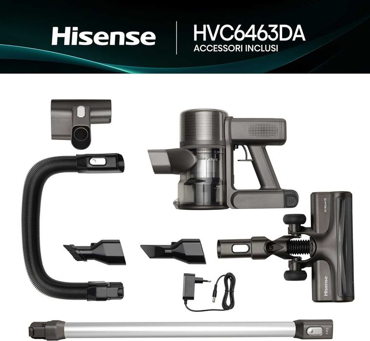 Вертикална прахосмукачка Hisense Hi Move III HVC6463DA (Черна) 400W
