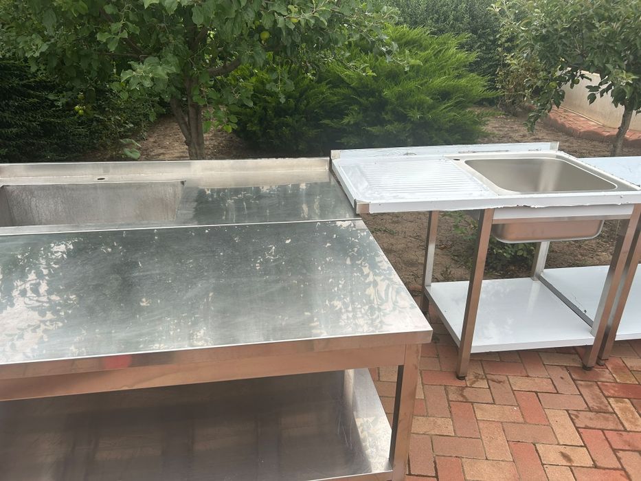 Mese inox si chiuvete (  spălatoare )profesionale noi si SH