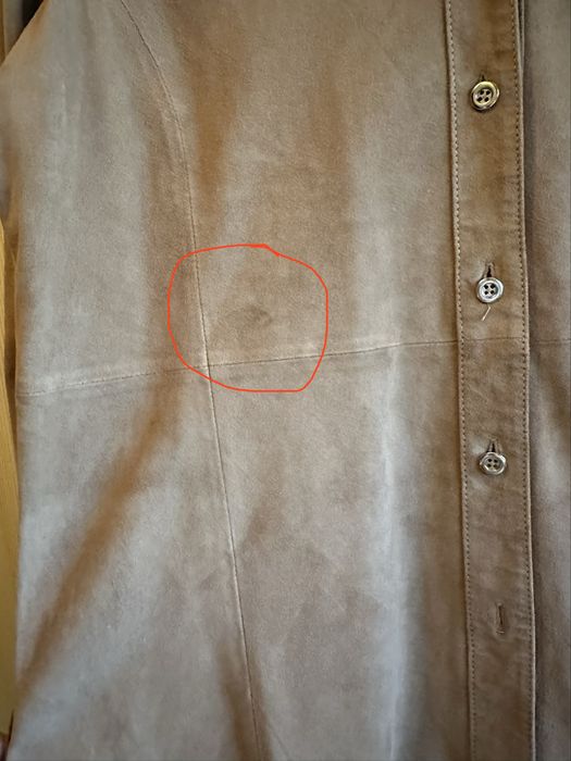 Camasa piele intoarsa Massimo Dutti,culoare camel