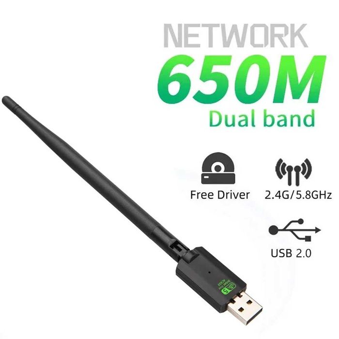 WIFI USB Адаптер 2.4/5Ghz, от 150 до 1300Мбит + Bluetooth. Доставка.