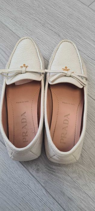 Mocasini piele naturala Prada