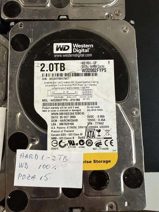 Hard-disk 2tb WD, Seagate SURVEILLANCE