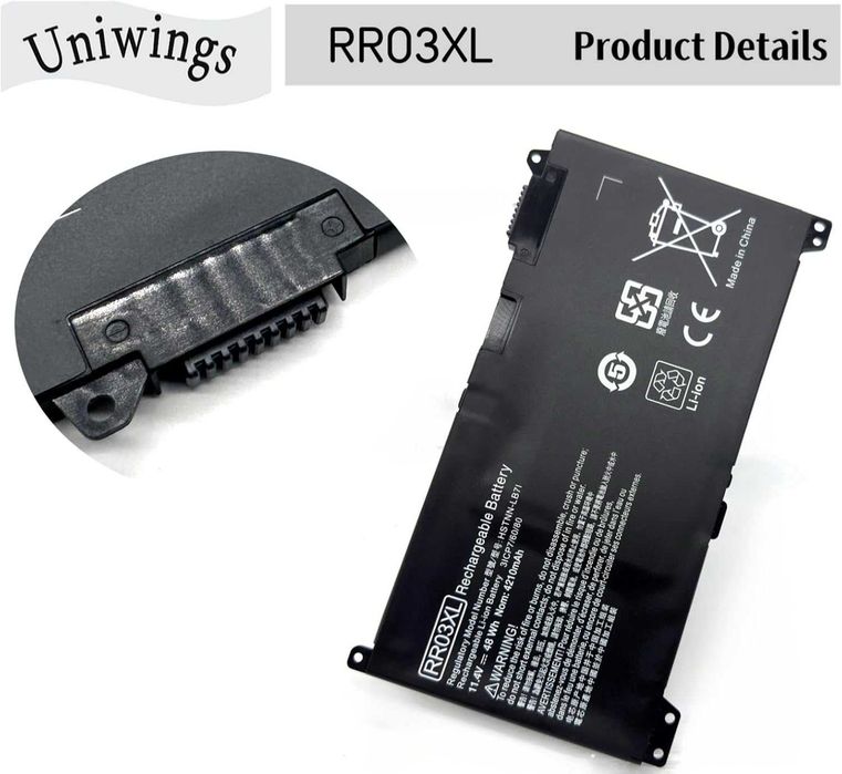 Батерия за лаптоп RR03XL, съвместима с HP ProBook