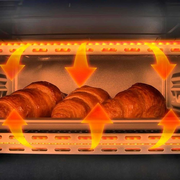 Мини фурна Cecotec Bake&Toast 1090, черна, капацитет 10 литра, мощност 1000 вата, контрол на температурата до 230 ºC, 60-минутен таймер, лек ДЕФЕКТ