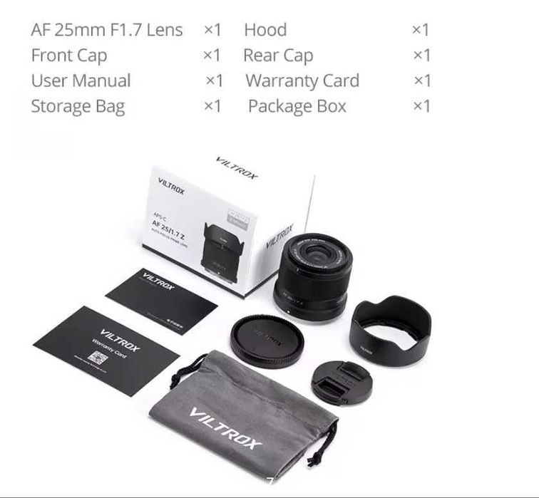 Viltrox 25mm F1.7 Sony E