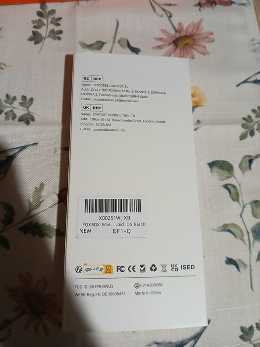 НОВ!Мъжки смарт часовник FOXBOX с функция за телефон, 460 mAh, 1,43 ин