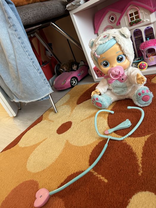 Плачеща кукла със сълзи IMC Toys Cry Babies - Кристал, болно бебе