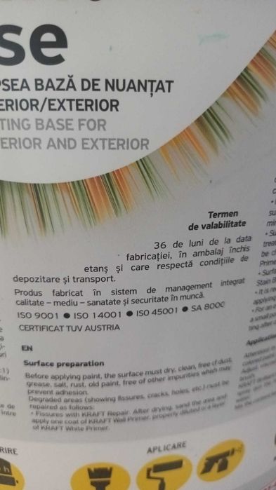 Lavabil profesional - preparat de fabrică